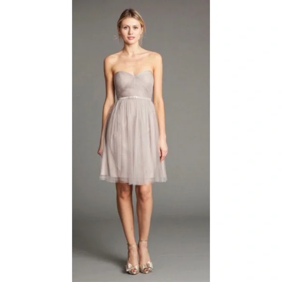 grey chiffon dress short Gray Chiffon Flower Girl Dress Short One Shoulder Formal Flower Girl Dress(FL223)  – DaisyFormals-Bridesmaid and Formal Dresses in 59+ Colors main image 1